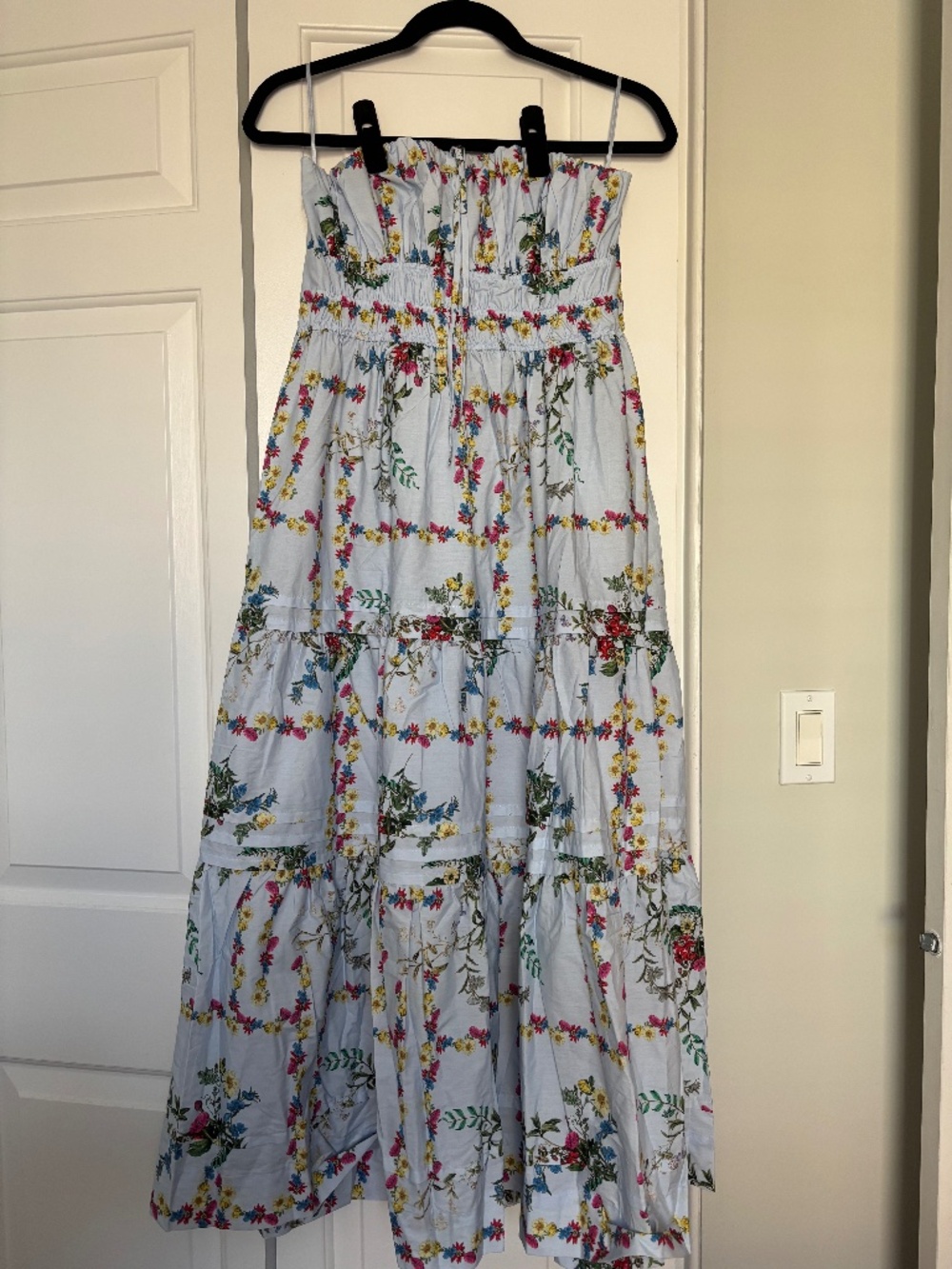Anthropologie Somerset Strapless Maxi Dress
